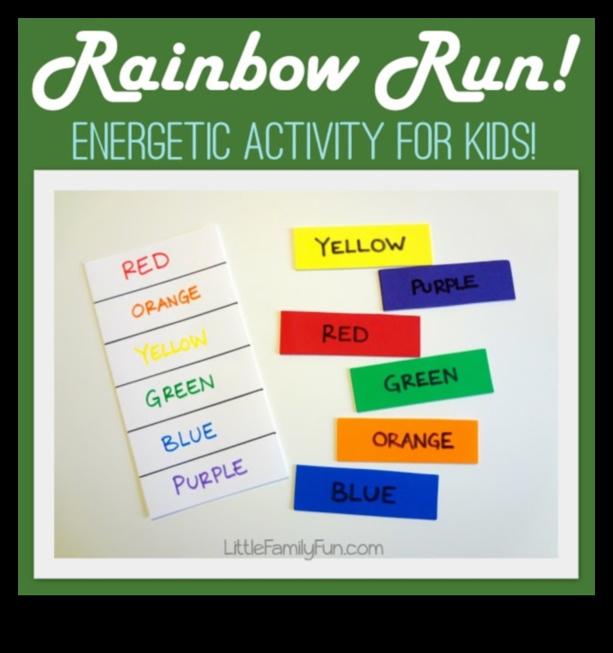 Rainbow Relay Run: Renkli ve Enerjik Çocuk Egzersizi Oyunu